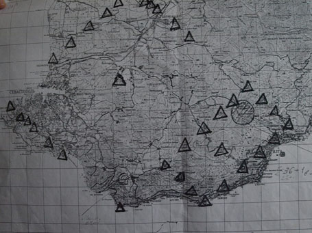 Крымские пирамиды - расположение